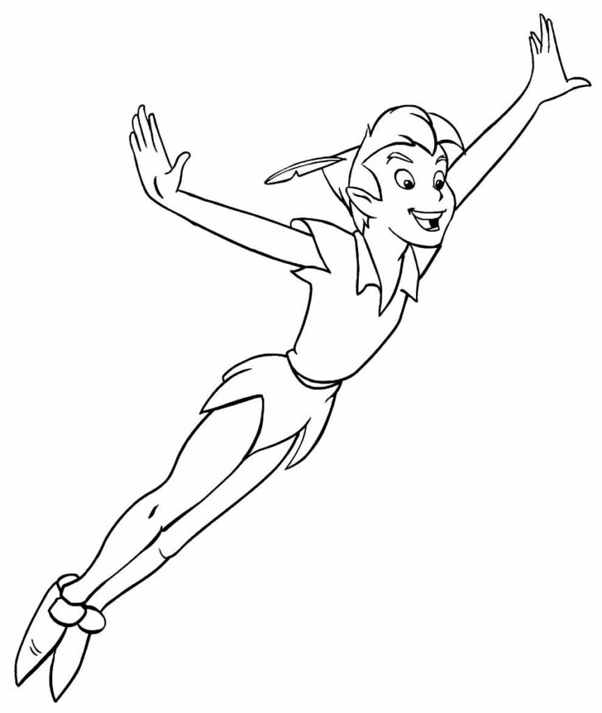 desenhos de peter pan para colorir 16