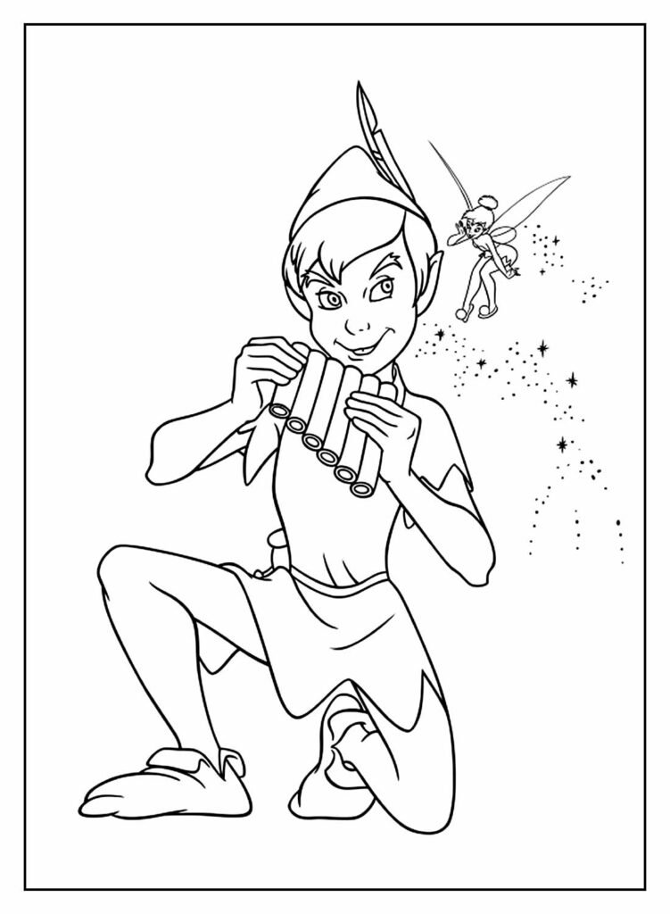 desenhos de peter pan para colorir 5