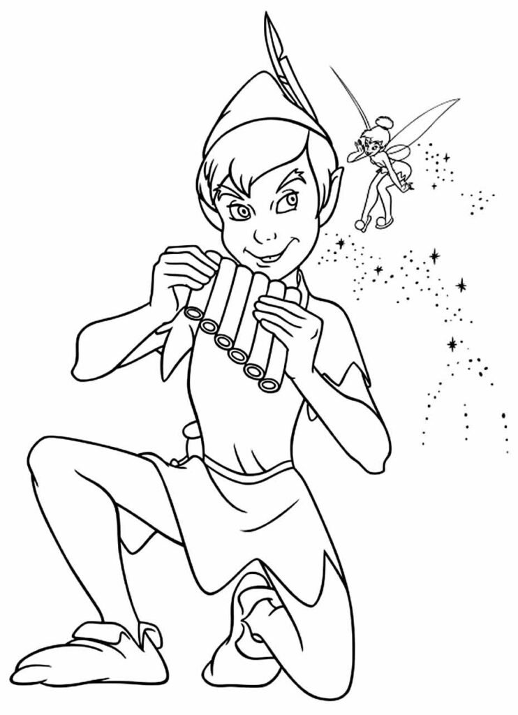 desenhos de peter pan para colorir 6