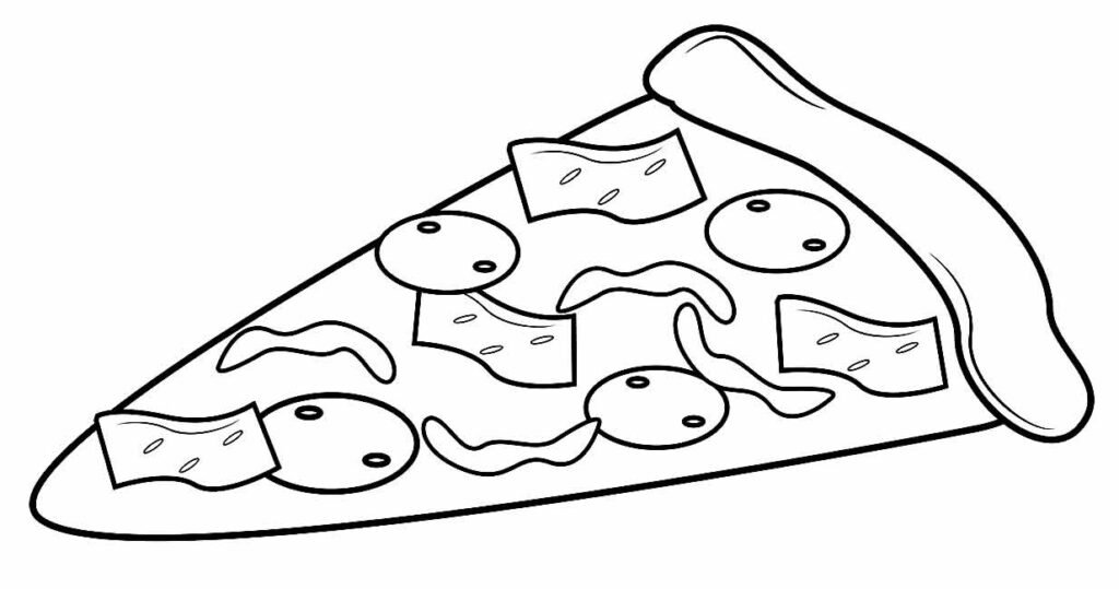 desenhos de pizza para colorir 10