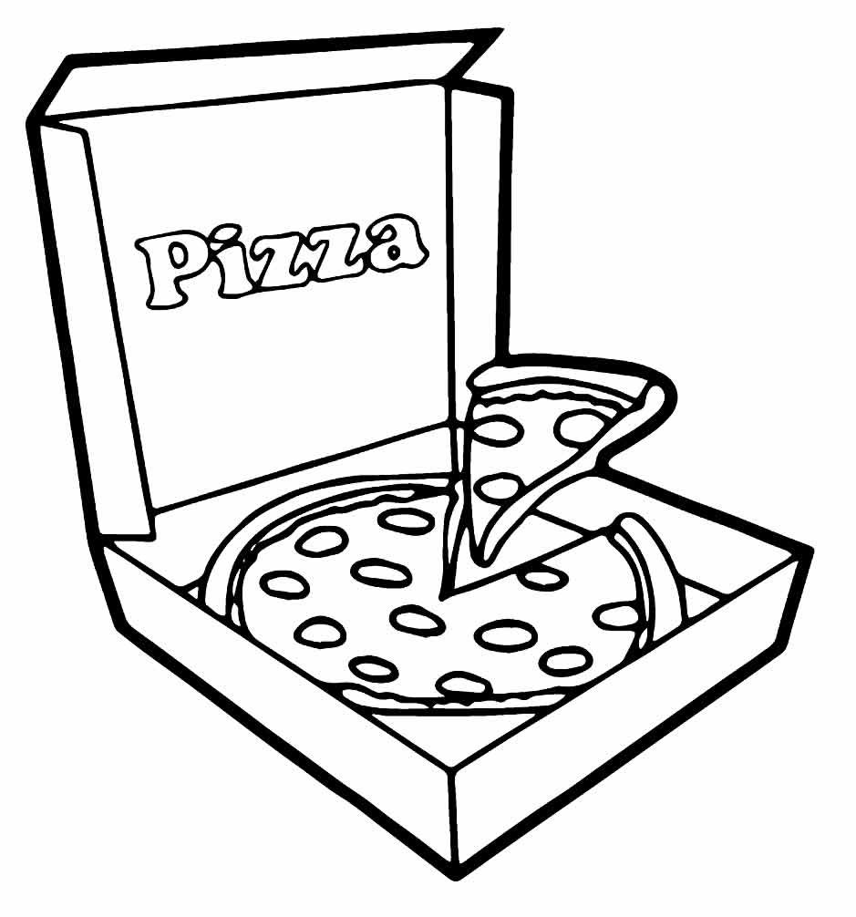 desenhos de pizza para colorir 18