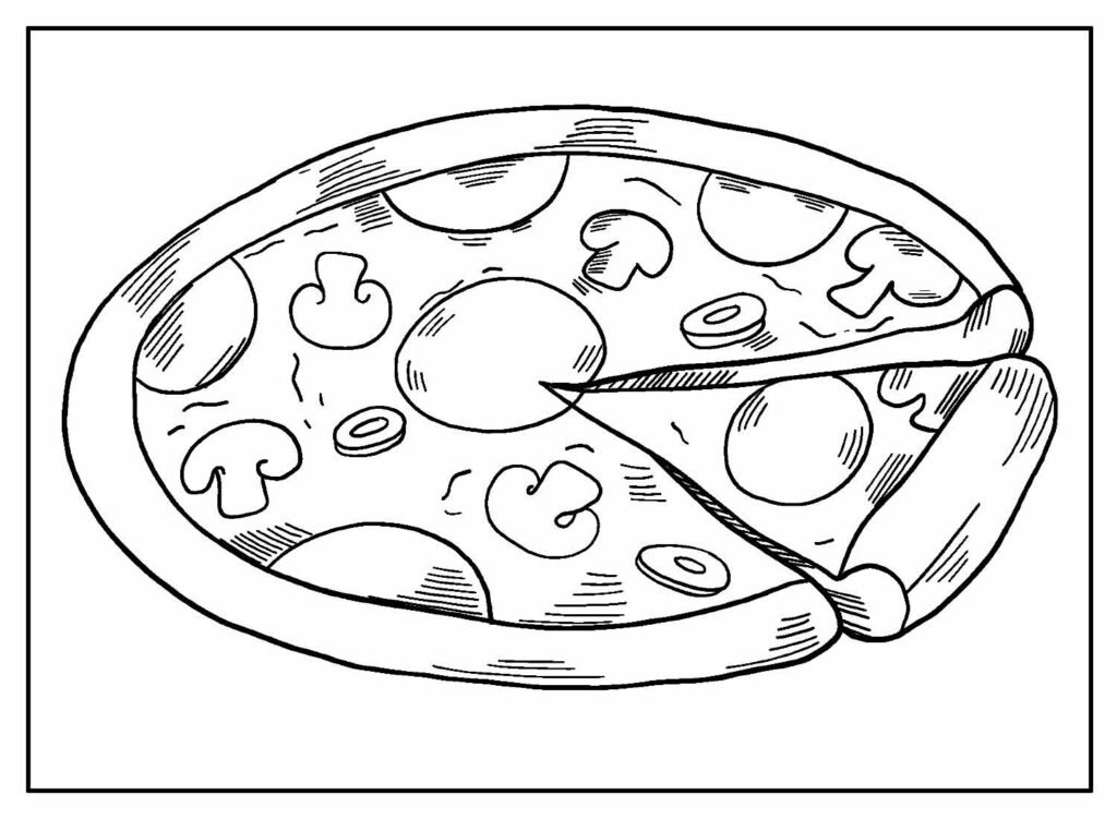 desenhos de pizza para colorir 20