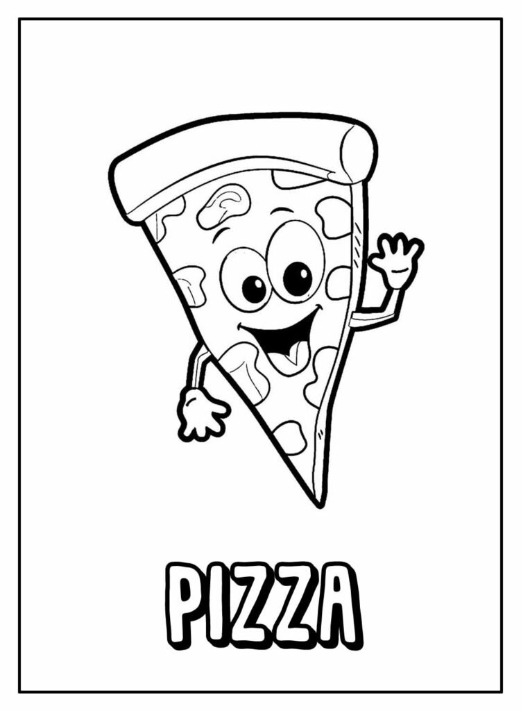 desenhos de pizza para colorir 22