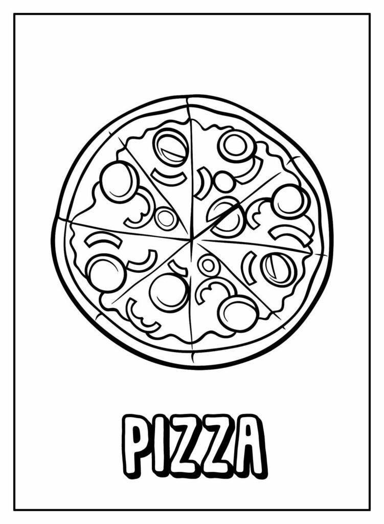 desenhos de pizza para colorir 23