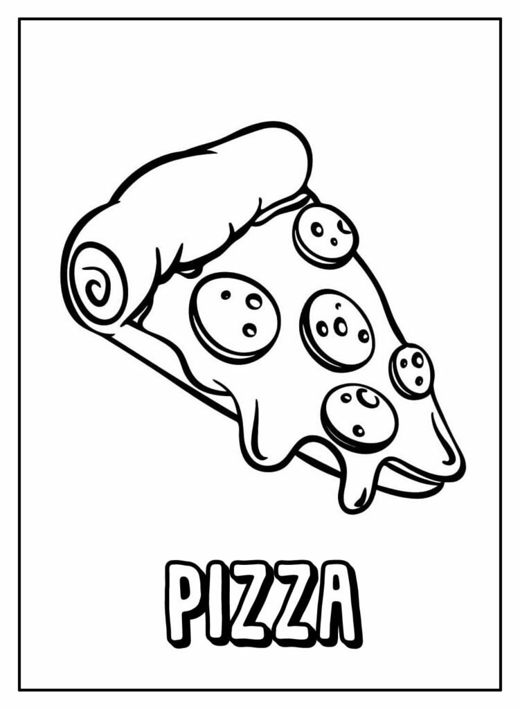 desenhos de pizza para colorir 24