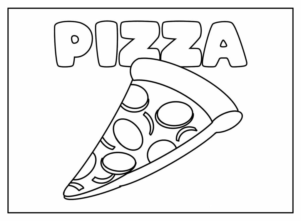 desenhos de pizza para colorir 27