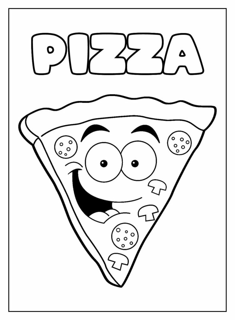 desenhos de pizza para colorir 31