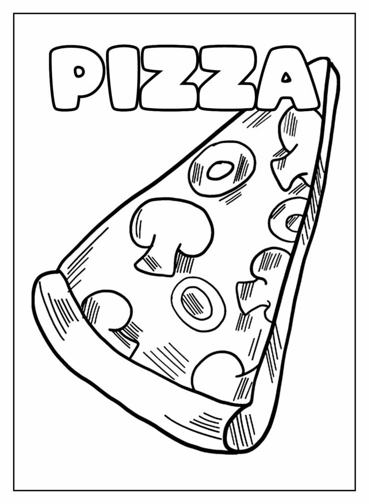 desenhos de pizza para colorir 32