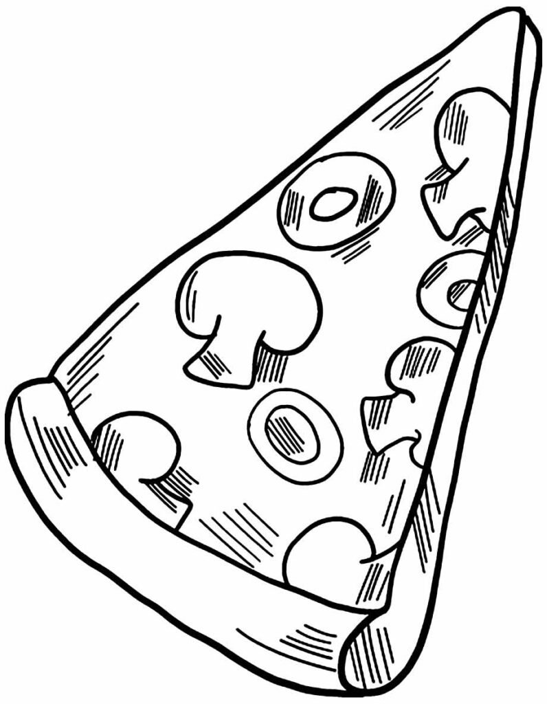 desenhos de pizza para colorir 33