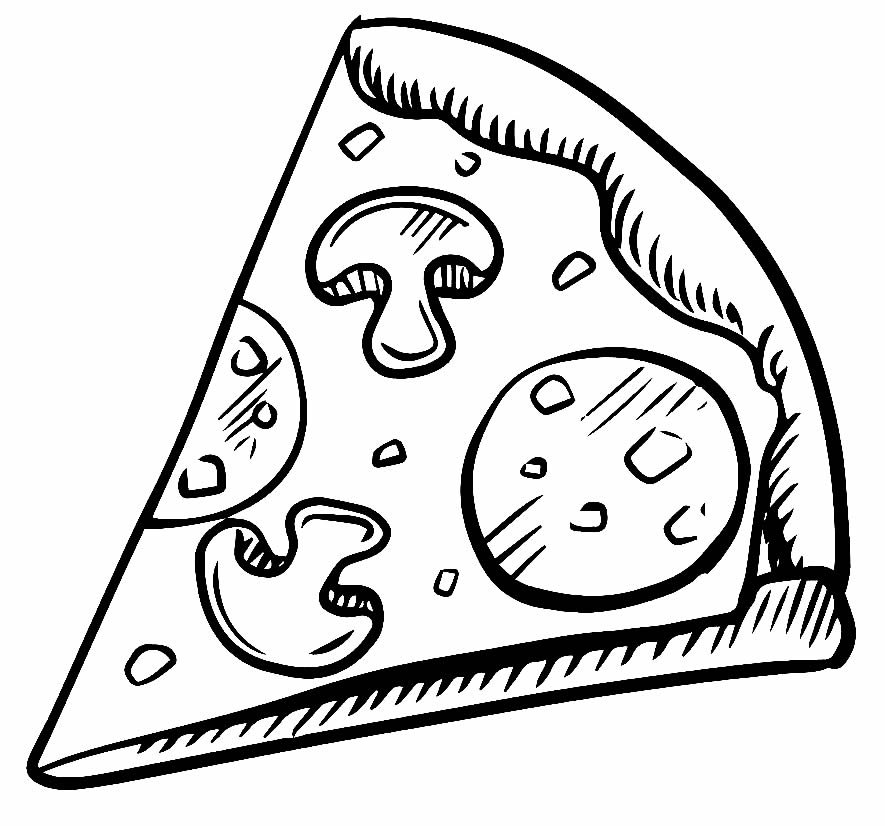 desenhos de pizza para colorir 700