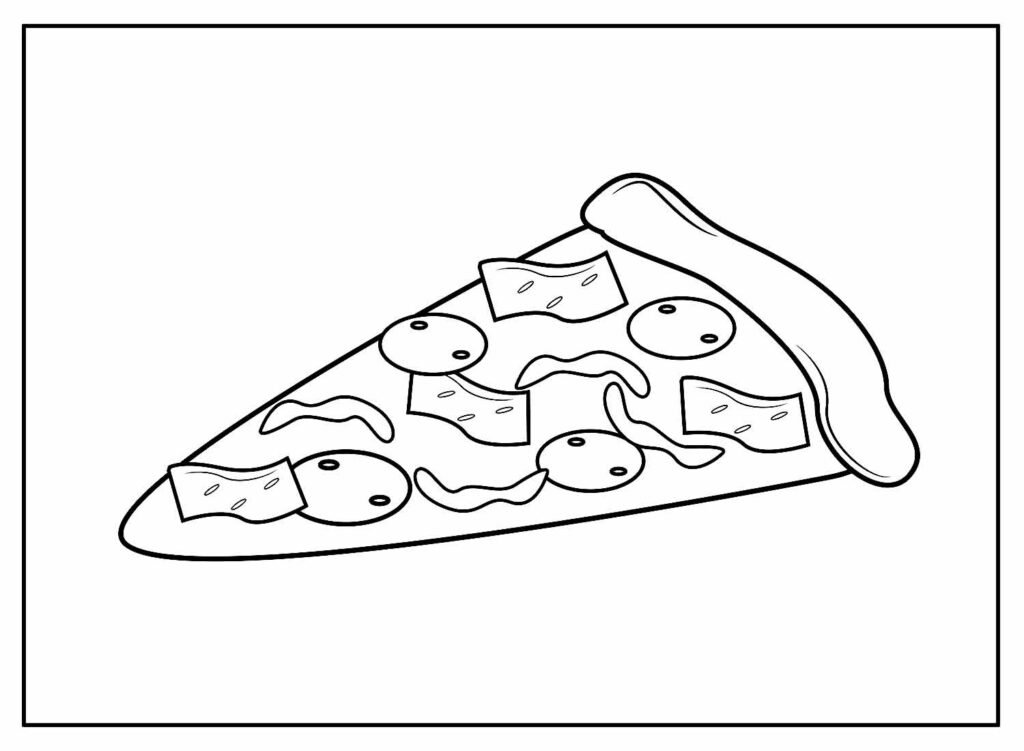 desenhos de pizza para colorir 9