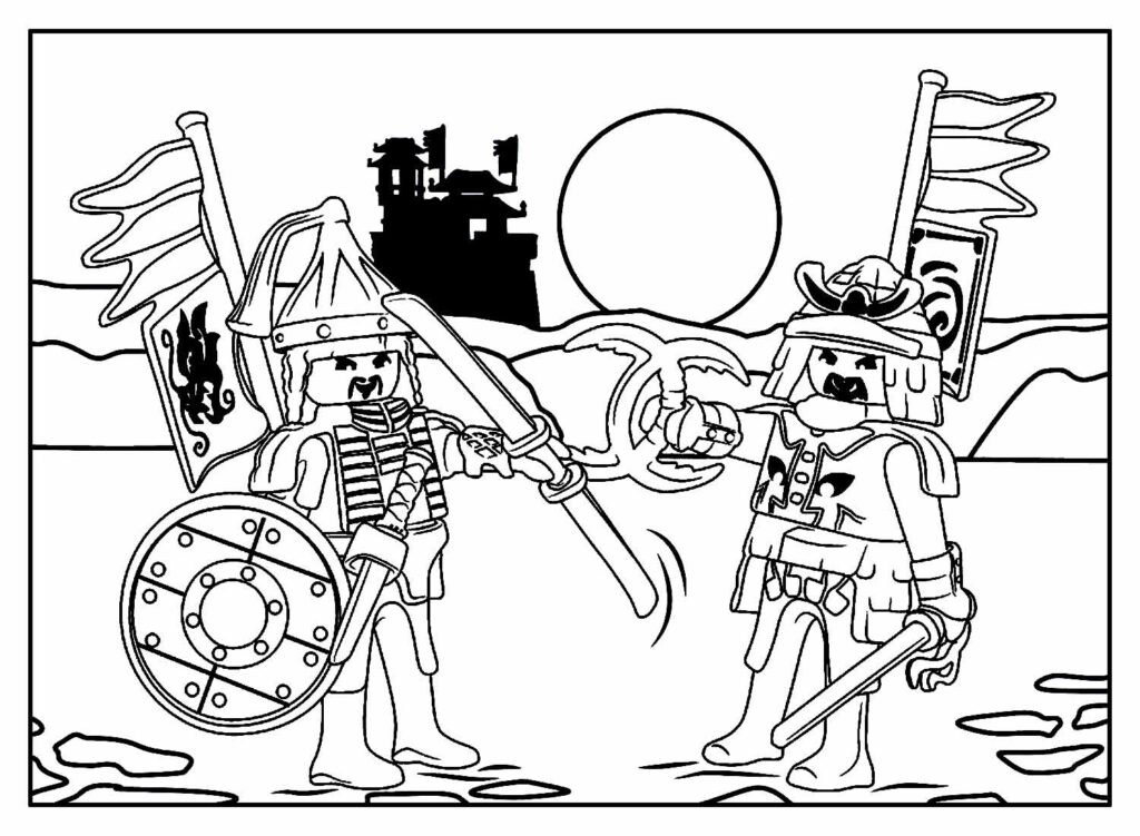 desenhos de playmobil para colorir 36