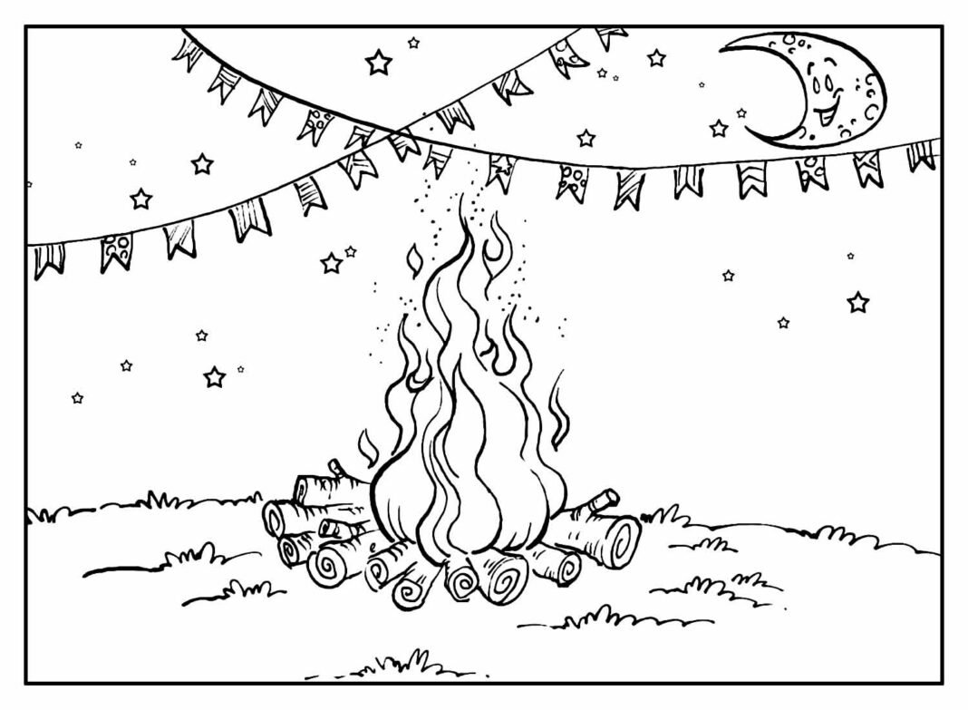 Desenhos de São João e Festa Junina para Colorir e Imprimir - Aprender ...