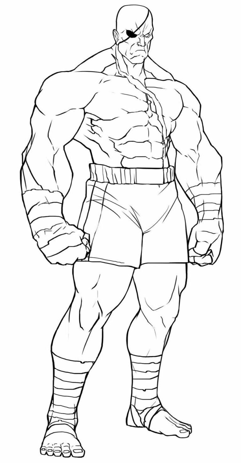 Desenhos de Street Fighter para Colorir e Imprimir - Aprender a Desenhar
