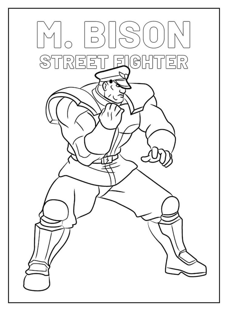 desenhos de street fighter para colorir 3 1