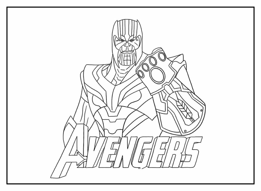 desenhos de thanos para colorir 5