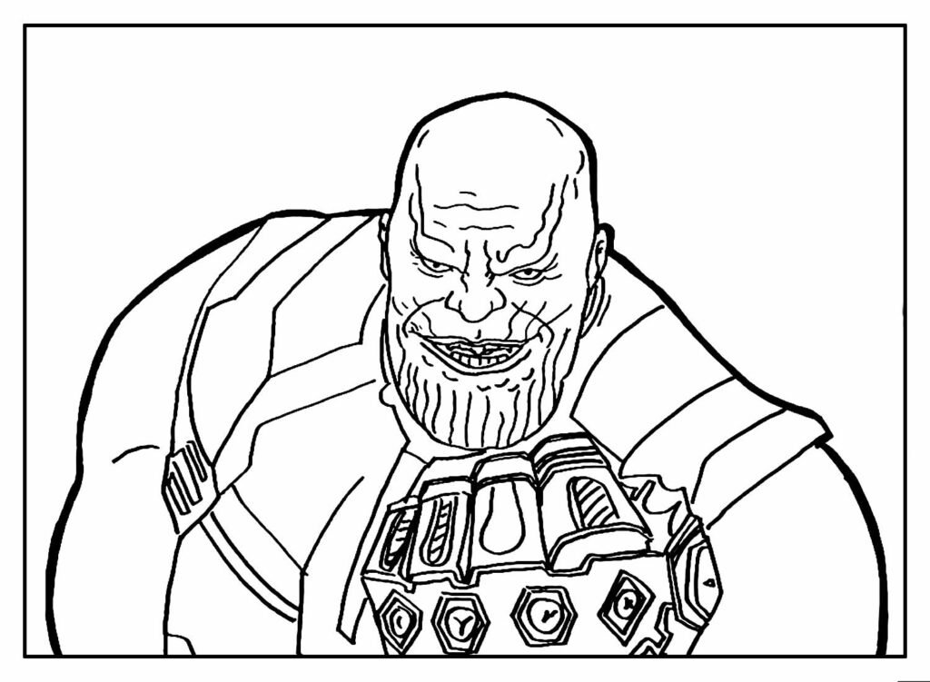 desenhos de thanos para colorir 6