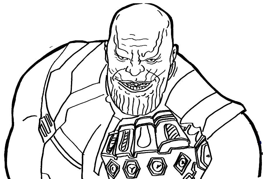desenhos de thanos para colorir 800