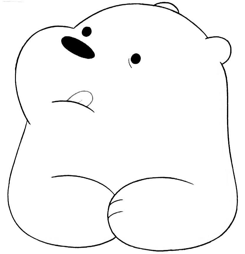desenhos de urso sem curso para colorir 10a