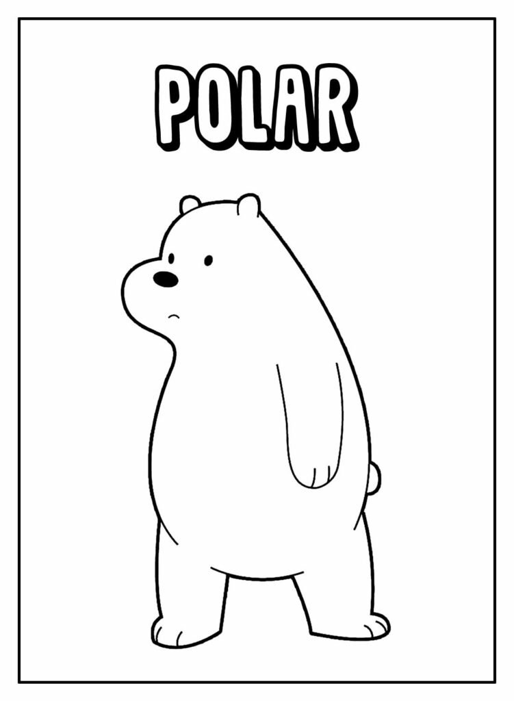 desenhos de urso sem curso para colorir 22