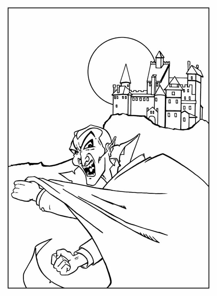 desenhos de vampiro para colorir 12
