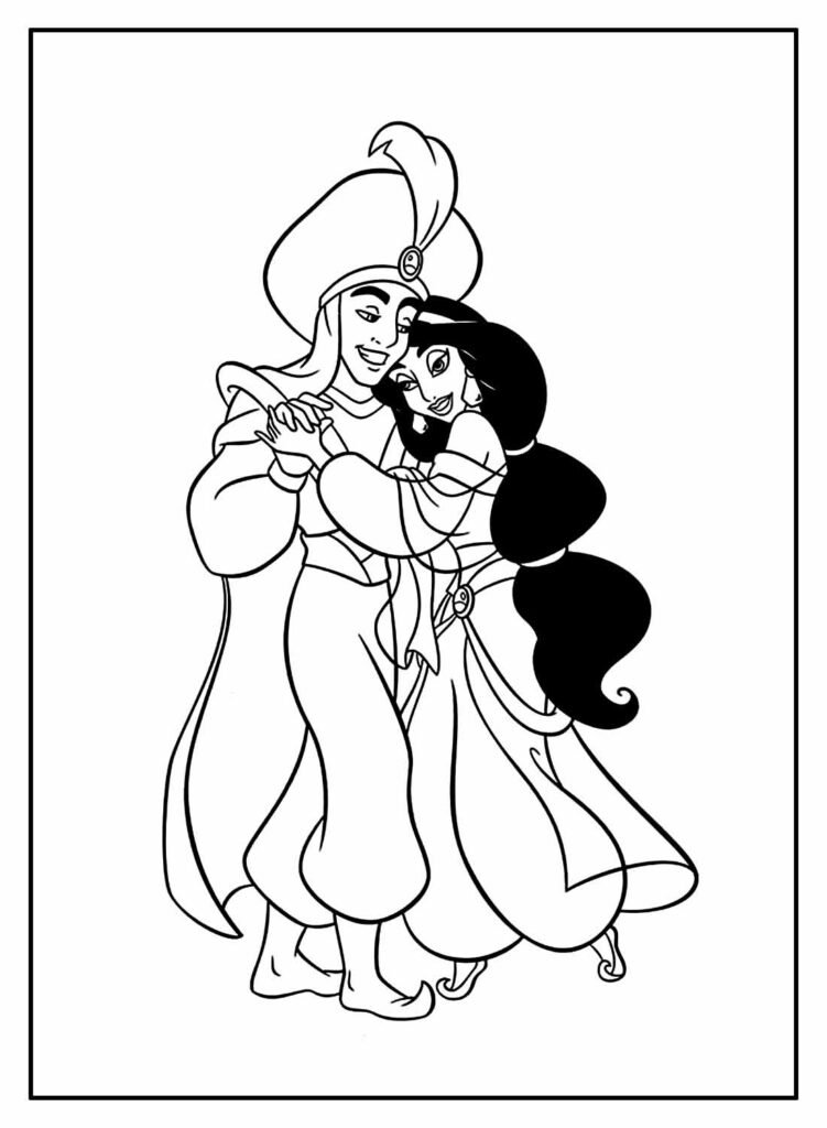 desenhos do aladdin para colorir 11