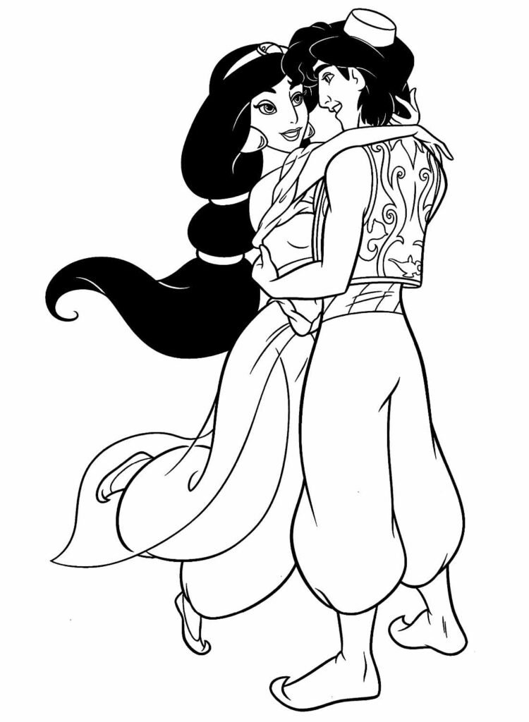 desenhos do aladdin para colorir 13