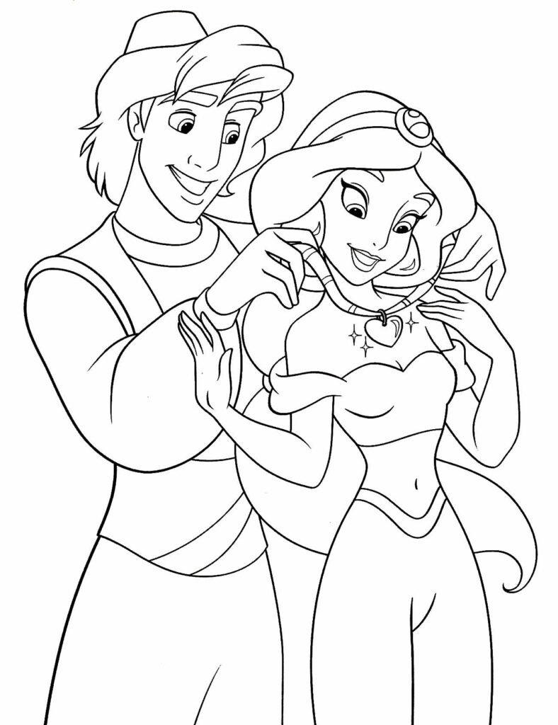 desenhos do aladdin para colorir 18