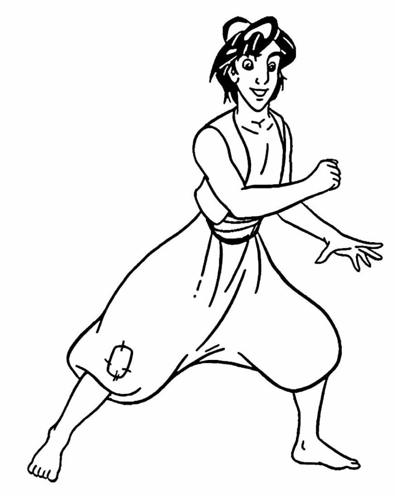 desenhos do aladdin para colorir 34
