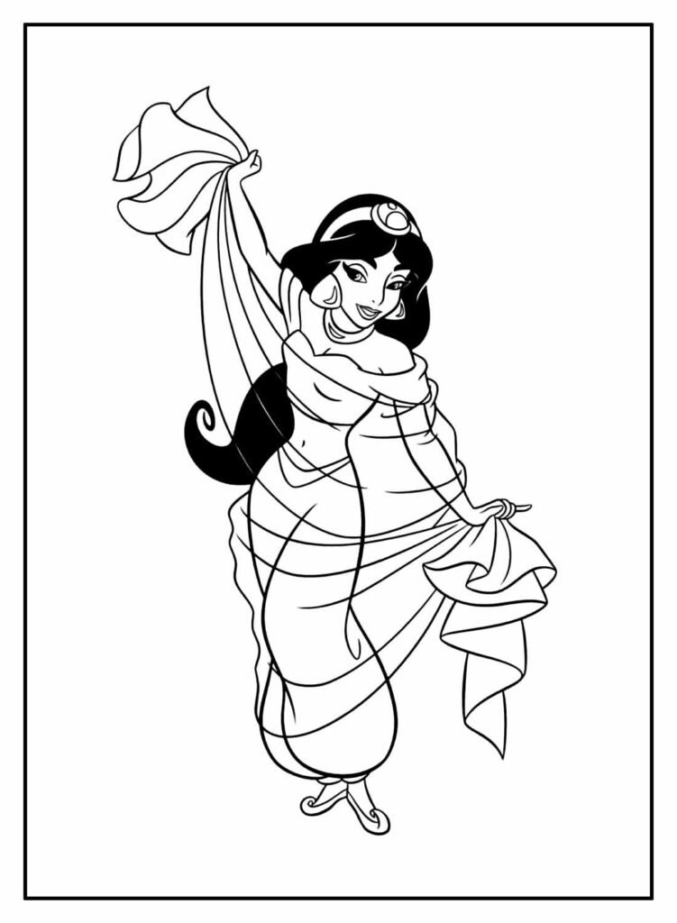 desenhos do aladdin para colorir 5