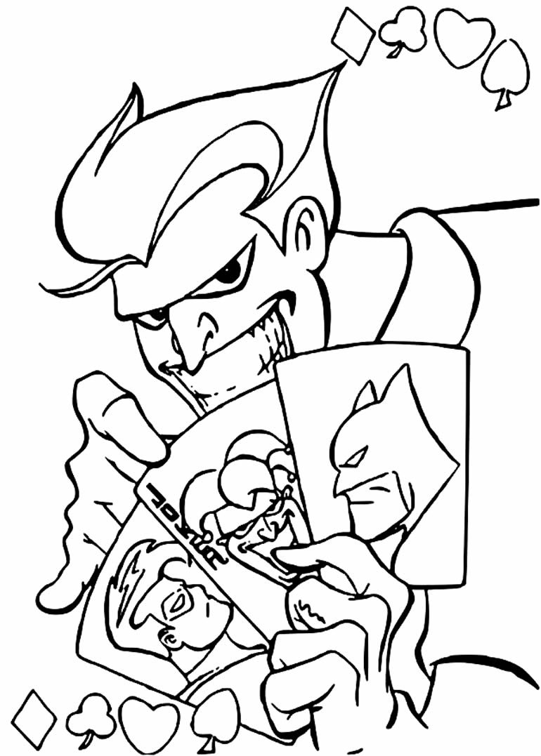 Desenhos do Coringa para Colorir e Imprimir - Aprender a Desenhar