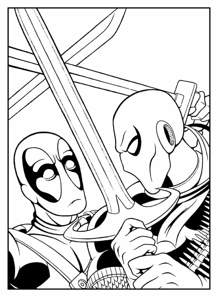 desenhos do deadpool para colorir 15