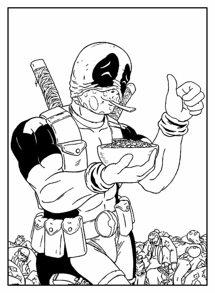 desenhos do deadpool para colorir 17