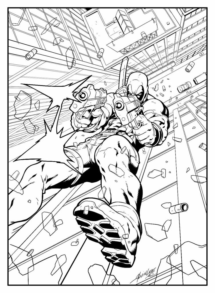 desenhos do deadpool para colorir 24