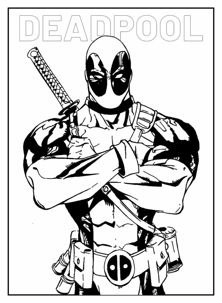 desenhos do deadpool para colorir 28