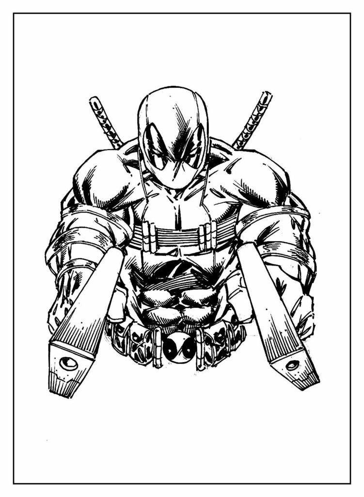 desenhos do deadpool para colorir 36