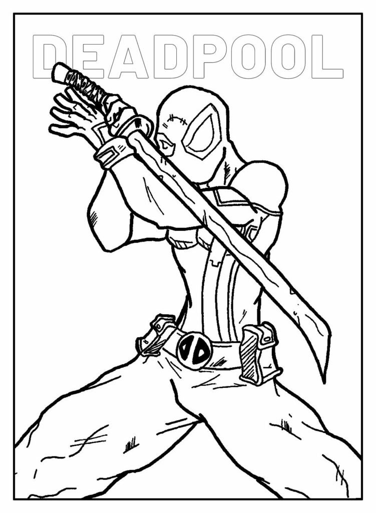 desenhos do deadpool para colorir 8