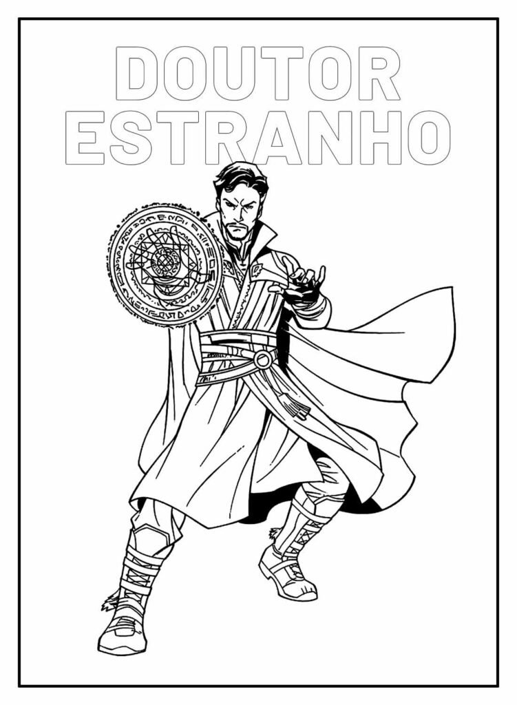 desenhos do doutor estranho para colorir 13