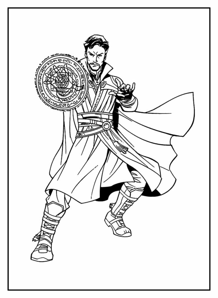 desenhos do doutor estranho para colorir 14