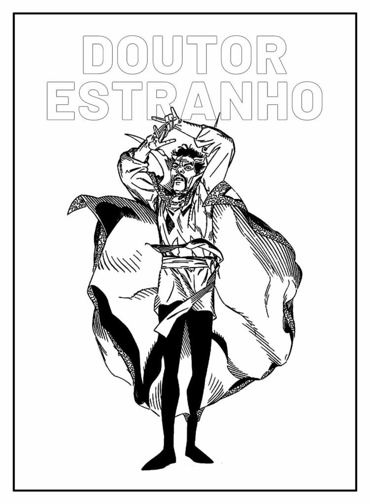 desenhos do doutor estranho para colorir 20