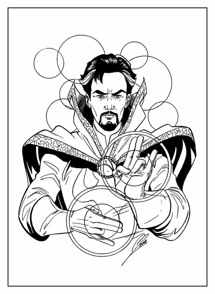 desenhos do doutor estranho para colorir 22