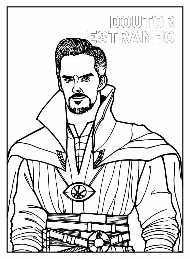 desenhos do doutor estranho para colorir 28