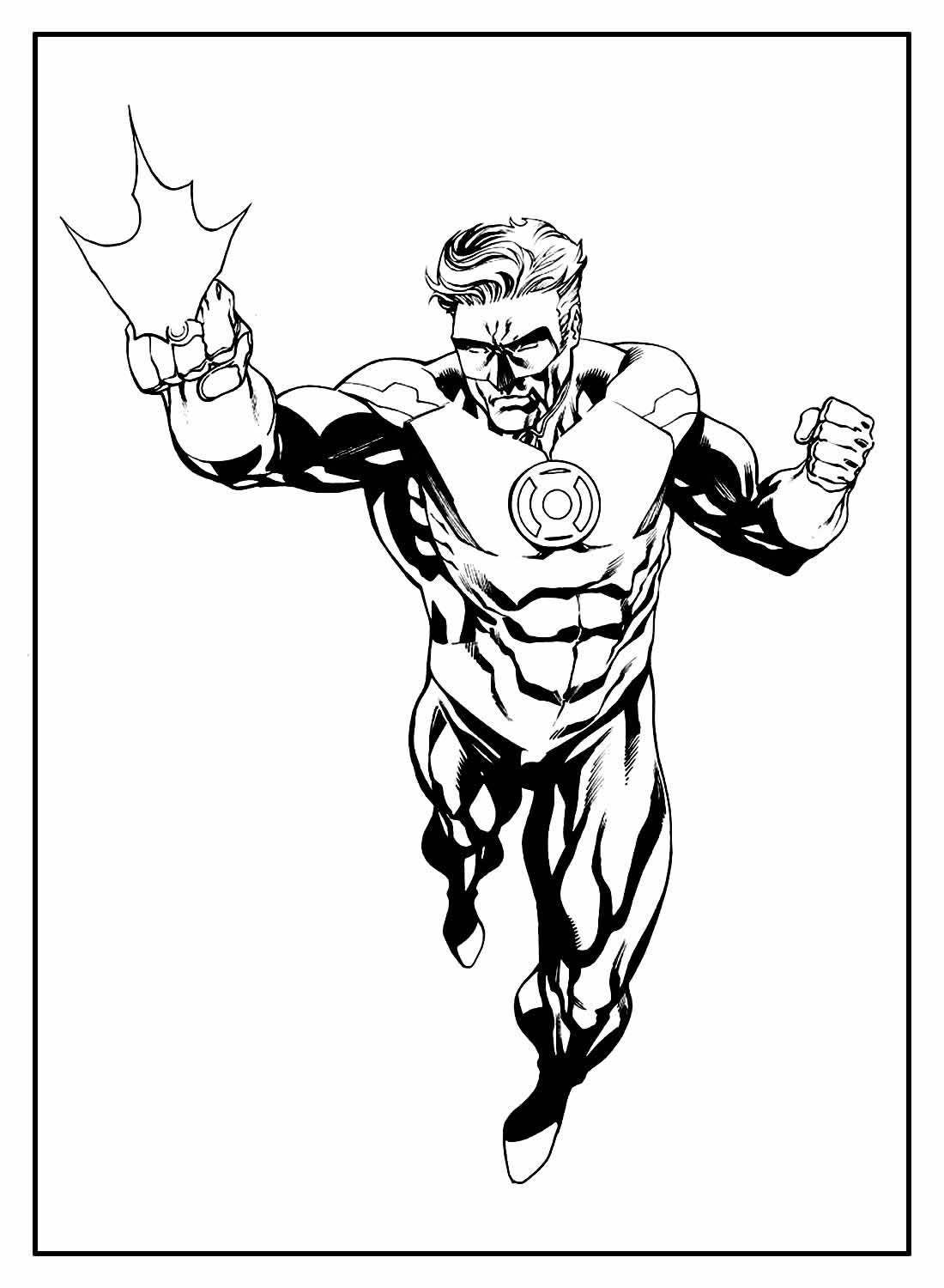 Desenhos do Lanterna Verde para Colorir e Imprimir Aprender a Desenhar