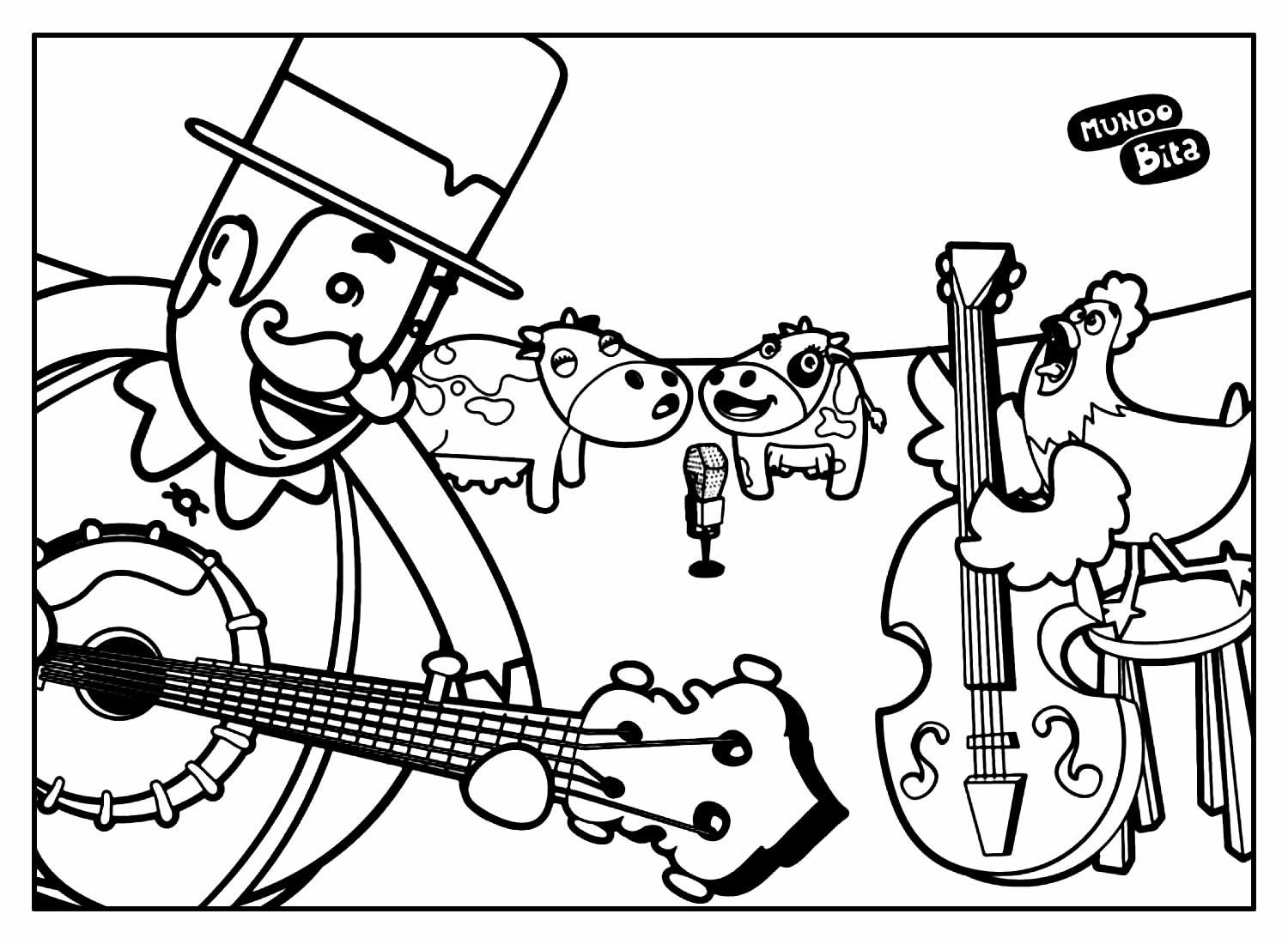 Desenhos do Mundo Bita para Colorir e Imprimir - Aprender a Desenhar