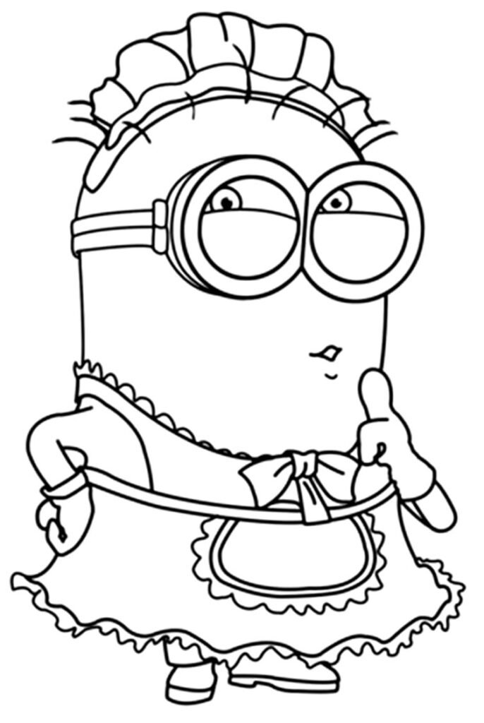 desenhos dos minions para colorir 10