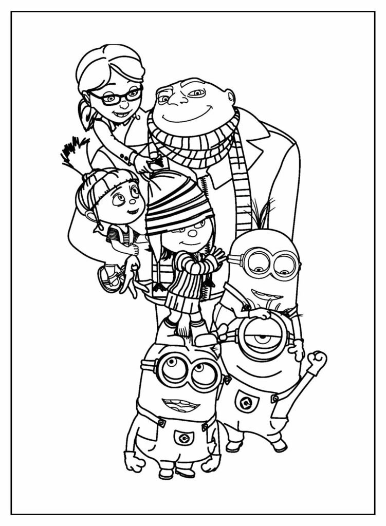 desenhos dos minions para colorir 19