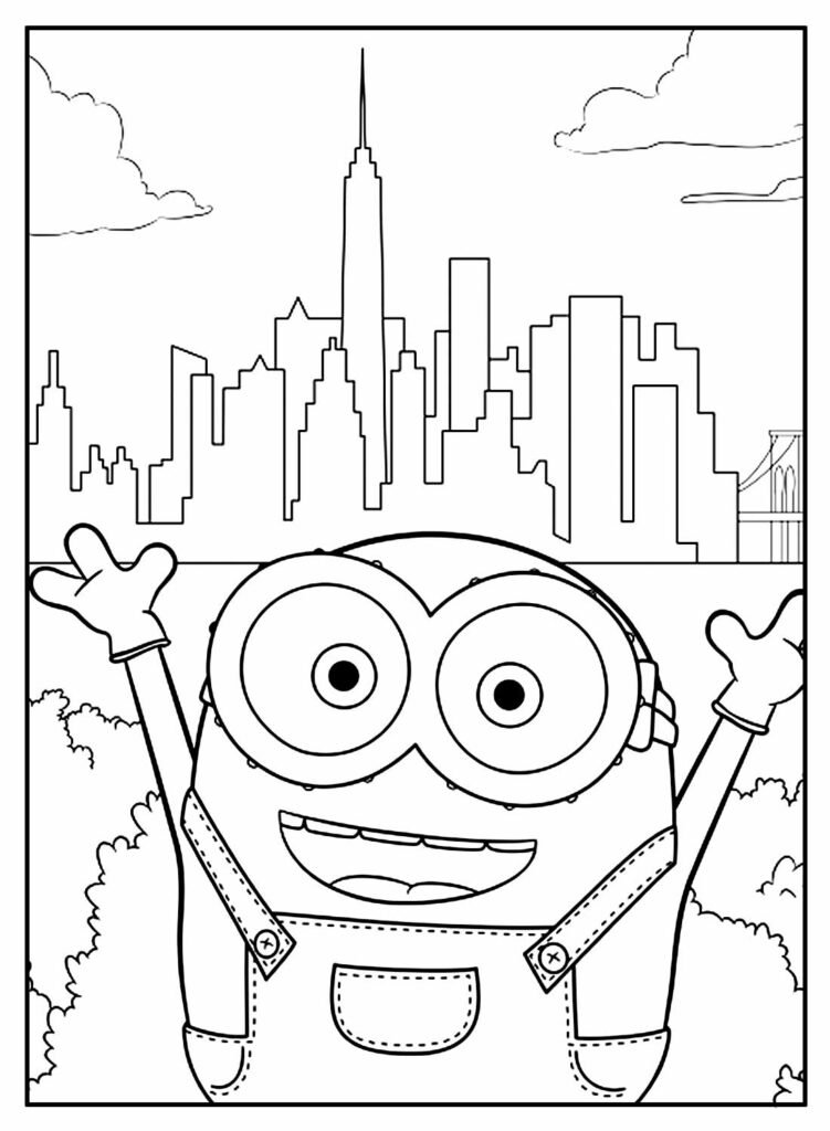 desenhos dos minions para colorir 21