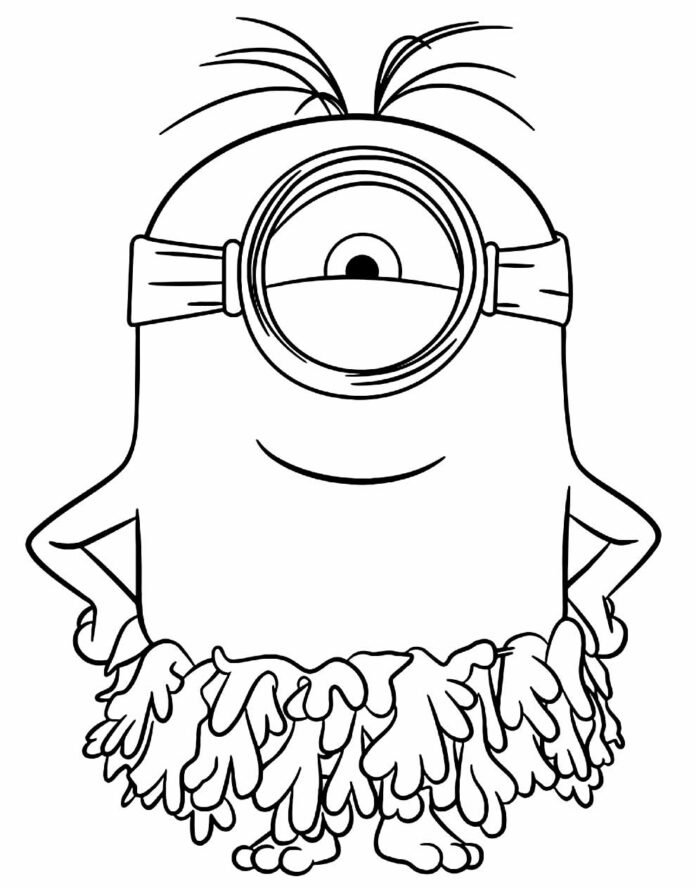 Desenhos dos Minions para Colorir e Imprimir - Aprender a Desenhar