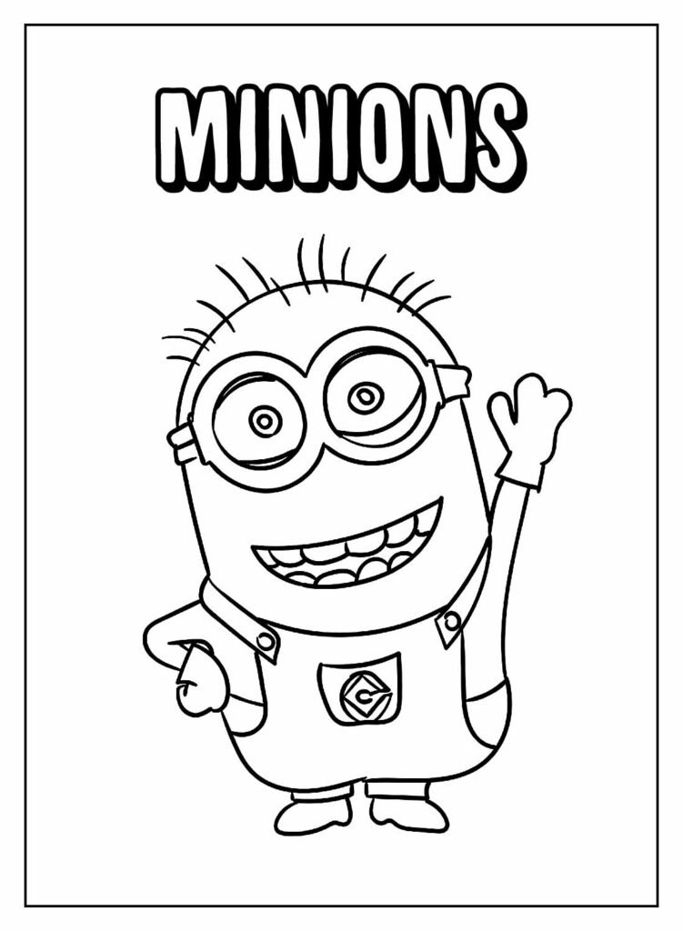 desenhos dos minions para colorir 43