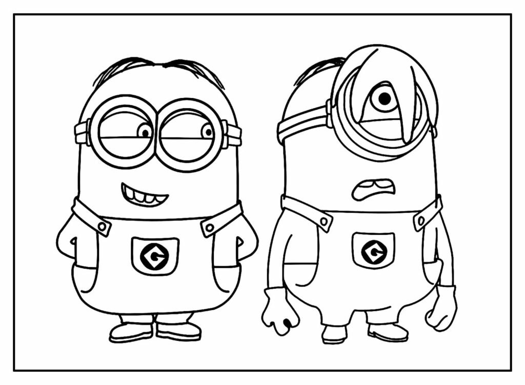 desenhos dos minions para colorir 56
